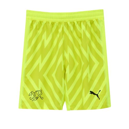 Preview: Schweiz Torwart Kinder EM Shorts gelb - 2024-25